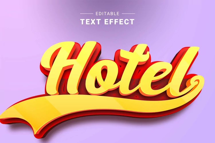 Editable Text Effect for Illustrator. Vector Graphic styles