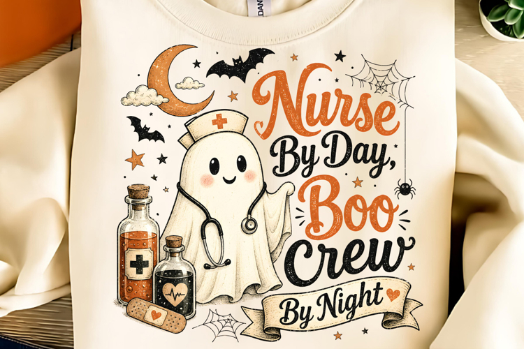 Nurse By Day PNG, Funny Halloween PNG, Spooky Season PNG