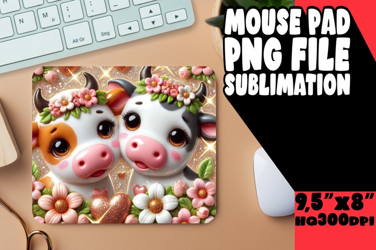 SWEET desk MAT Sublimation Ideas, Sweet Animals example image 1