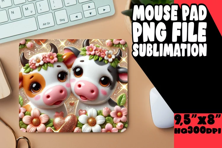 SWEET desk MAT Sublimation Ideas, Sweet Animals