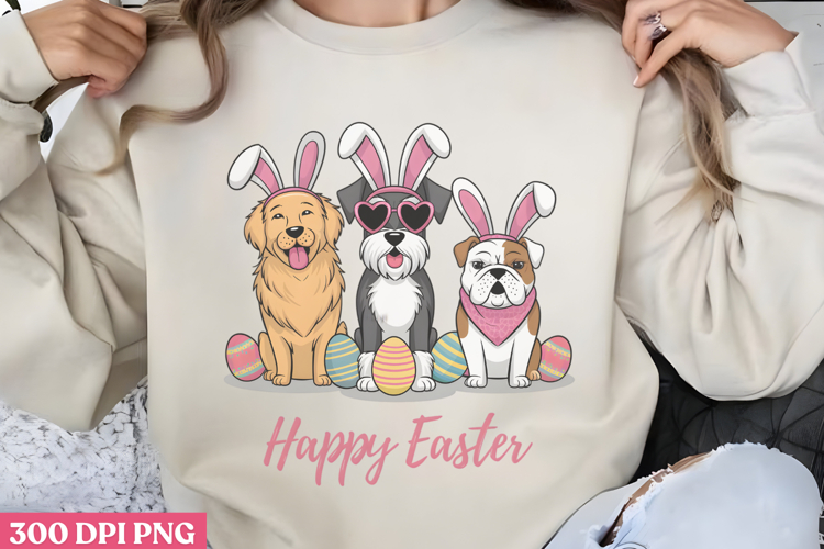 Happy easter PNG, Funny Easter Sublimation PNG