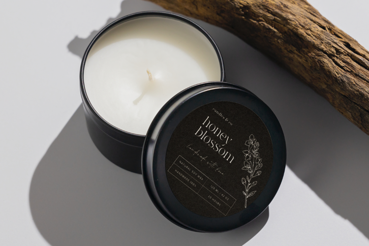 DIY Candle Label Canva Template