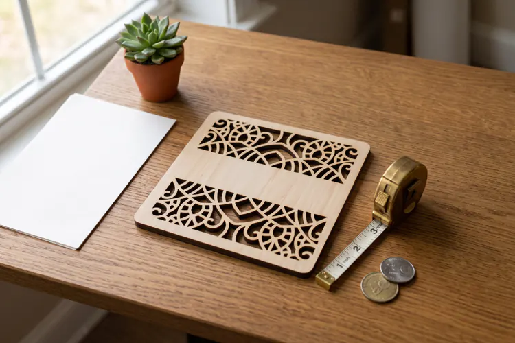 Personalized Coaster SVG | Laser Cut Split Drink Mat