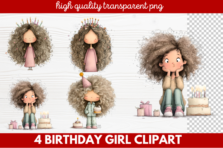 Birthday Girl Clipart Image 11