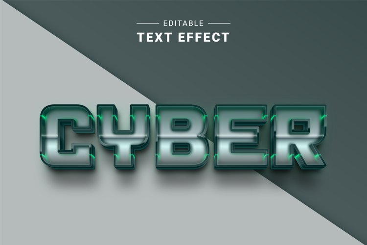 Editable Text Effect for Illustrator. Vector Graphic styles example image 1