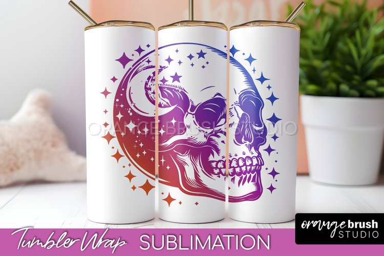 Celestial Tumbler Wrap, Boho Sublimation, Mystical Tumbler example image 1