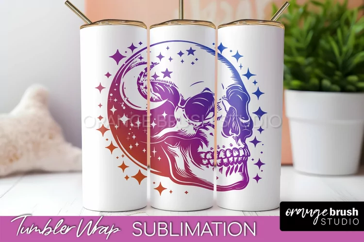 Celestial Tumbler Wrap, Boho Sublimation, Mystical Tumbler