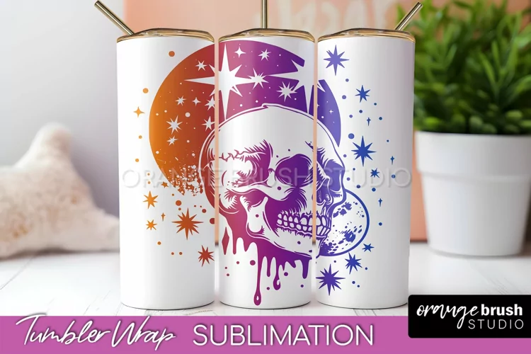 Celestial Tumbler Wrap, Boho Sublimation, Mystical Tumbler