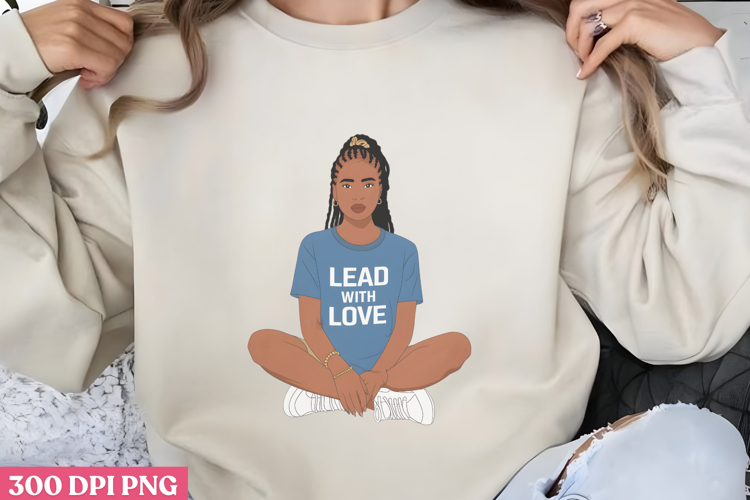 Empowering Black Girl Clipart PNG