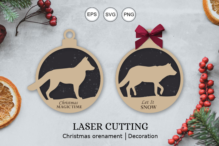 Ornaments Laser cut SVG / Christmas ornaments SVG