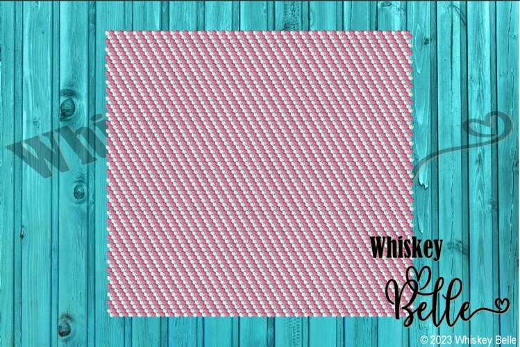 2 Color Stripe SS16 30oz Rhinestone Pattern
