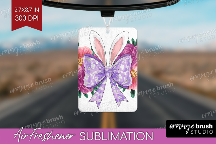 Coquette Easter Air Freshener PNG - Easter PNG Sublimation