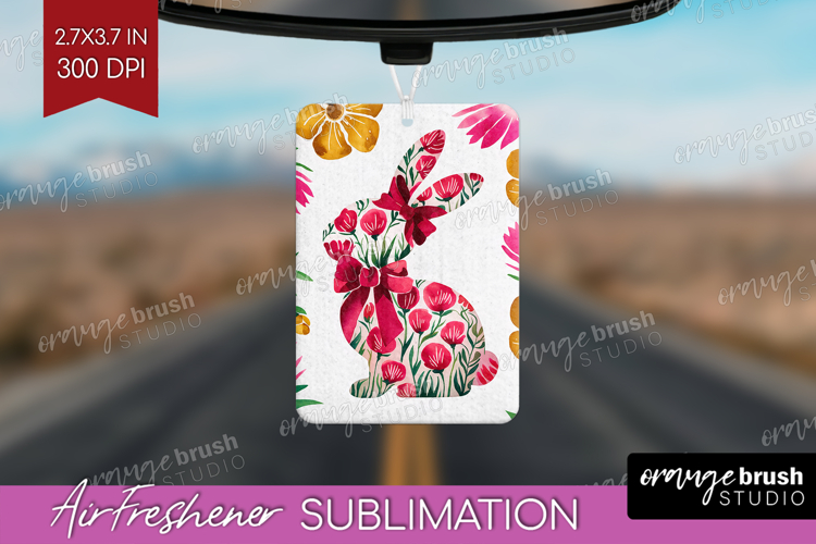 Coquette Easter Air Freshener PNG - Easter PNG Sublimation