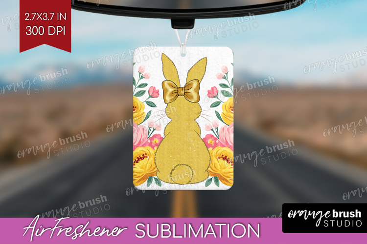 Coquette Easter Air Freshener PNG - Easter PNG Sublimation