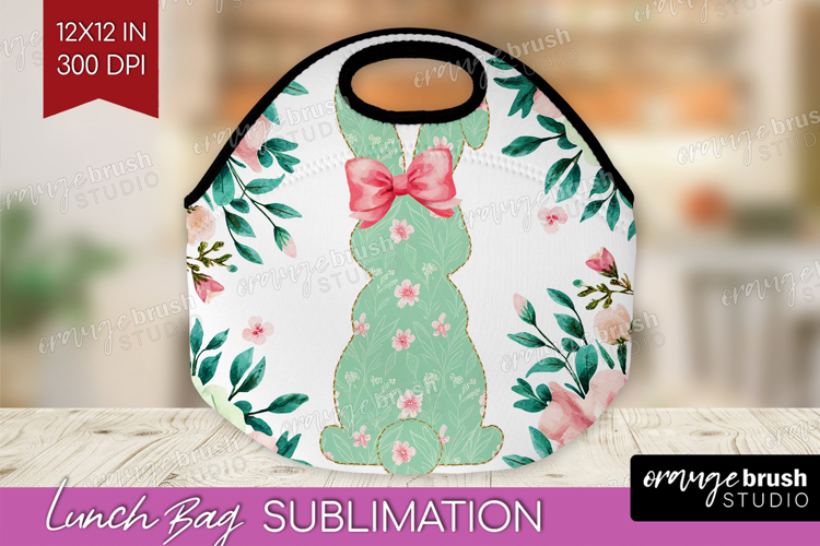 Coquette Easter Lunch Bag - Easter Lunch Bug PNG Sublimation