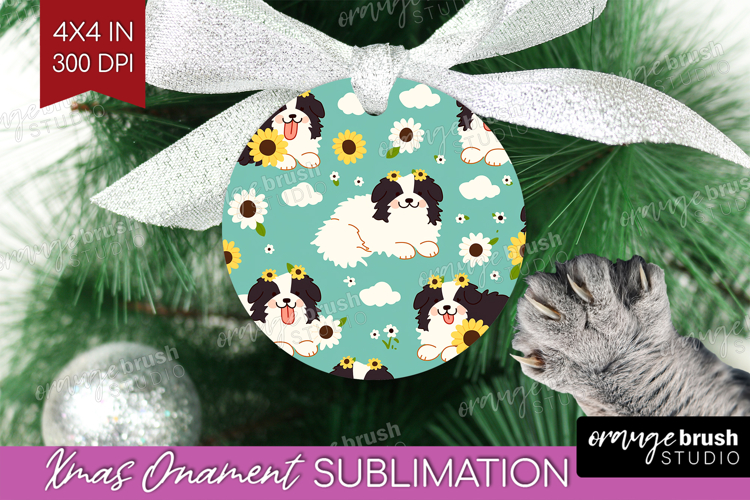 Cute Dog Ornament PNG - Chibi Puppy PNG Sublimation