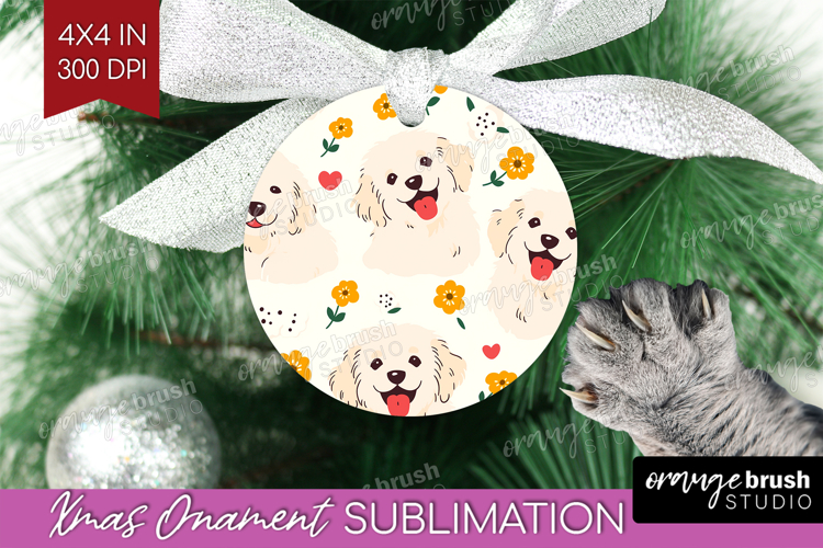 Cute Dog Ornament PNG - Chibi Puppy PNG Sublimation