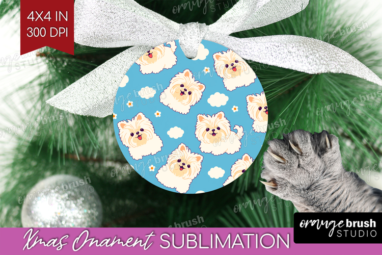 Cute Dog Ornament PNG - Chibi Puppy PNG Sublimation