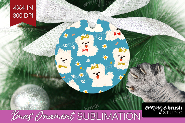 Cute Dog Ornament PNG - Chibi Puppy PNG Sublimation