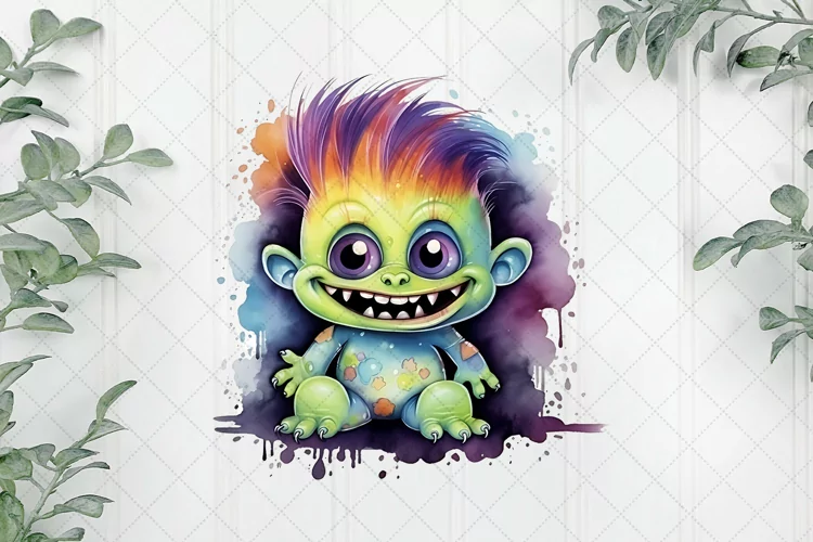 Cute Halloween Watercolor Sublimation
