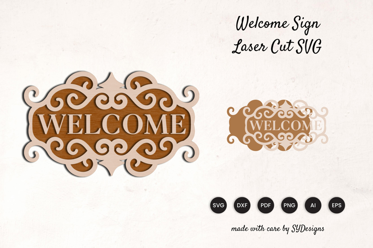Welcome Sign Lasercut
