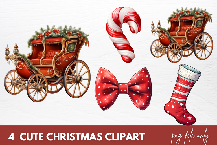 Christmas Cat Clipart Image 7