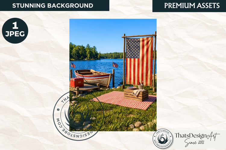 Patriotic Americana Backdrops - 4th of july backgrounds