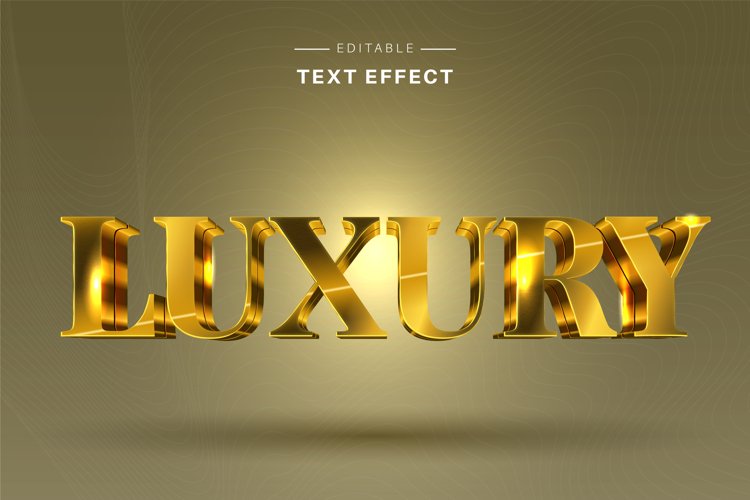 Editable Text Effect for Illustrator. Vector Graphic styles