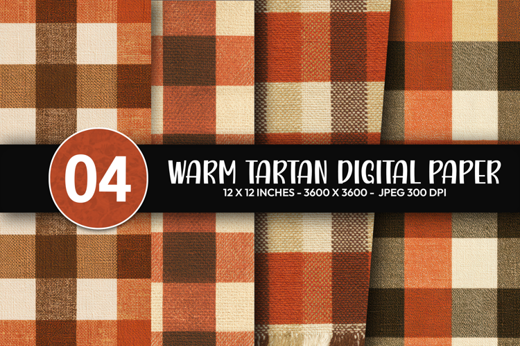 Warm Tartan Digital Paper