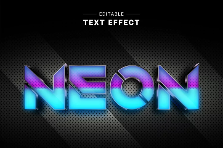 Editable Text Effect for Illustrator. Vector Graphic styles
