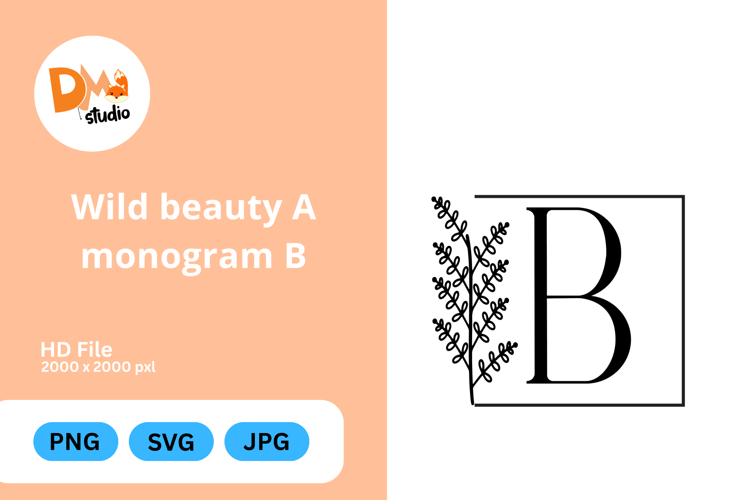 Wild Beauty Monogram Floral