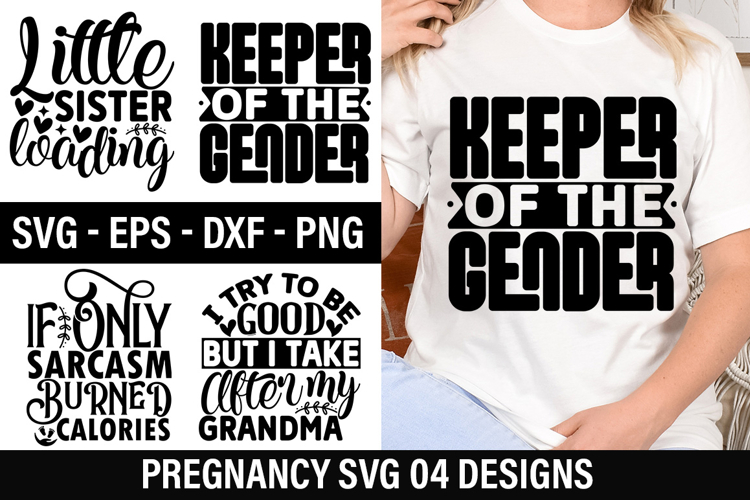 Pregnancy SVG Design - Little sister loading