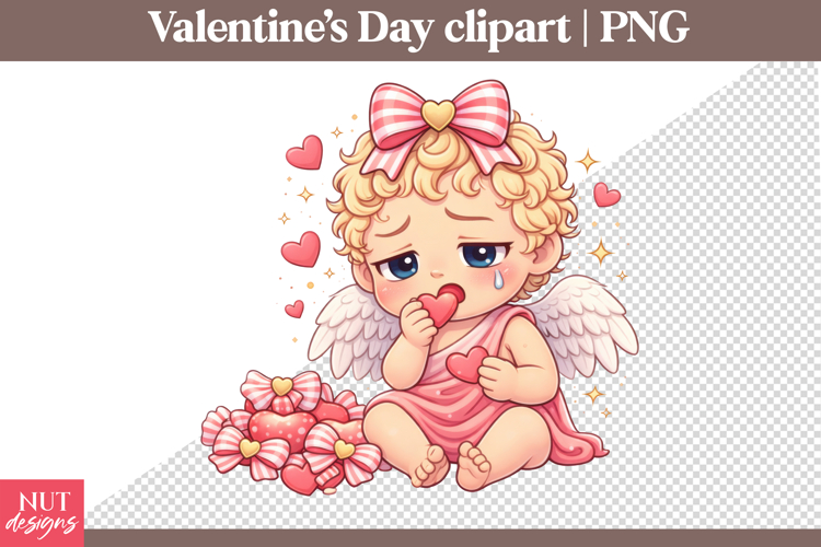 Valentines day clipart Sad Cupid Clipart Funny sublimation