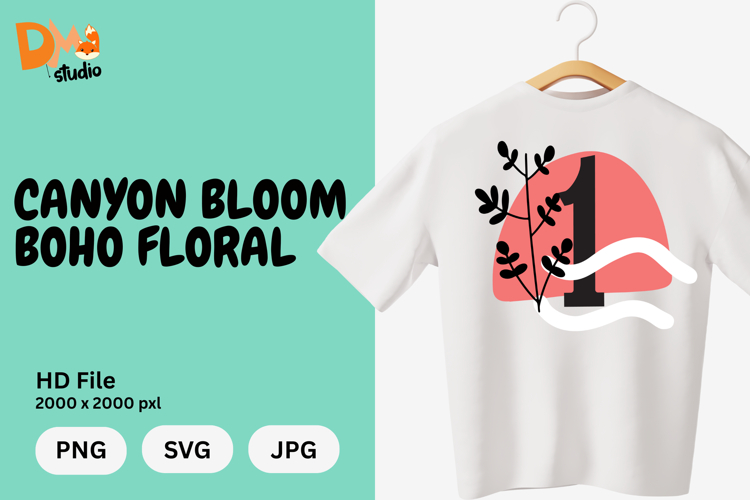 Boho Floral Svg Image 8
