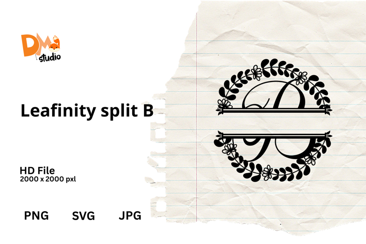 Floral Monogram Letter Svg Image 19