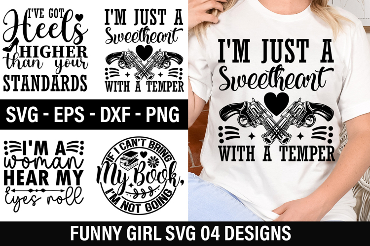 Funny Girl SVG Design - If I Cant Bring My Book I m Not