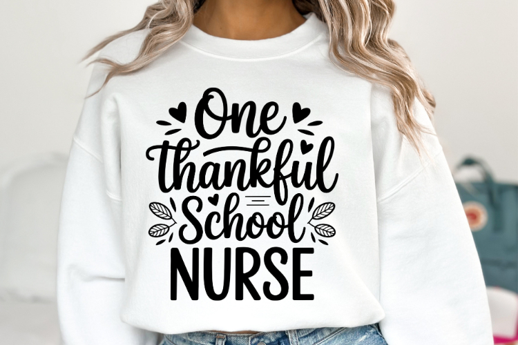 One Thankful School Nurse Svg | Halloween Svg | Shirt Svg
