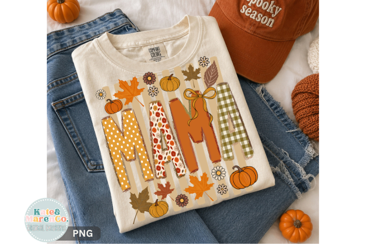 Fall Mama PNG | Mom Pumpkin PNG | Mama Autumn PNG