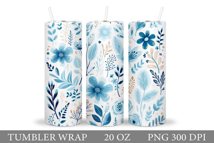 Flowers Tumbler Design. Flowers Tumbler Sublimation
