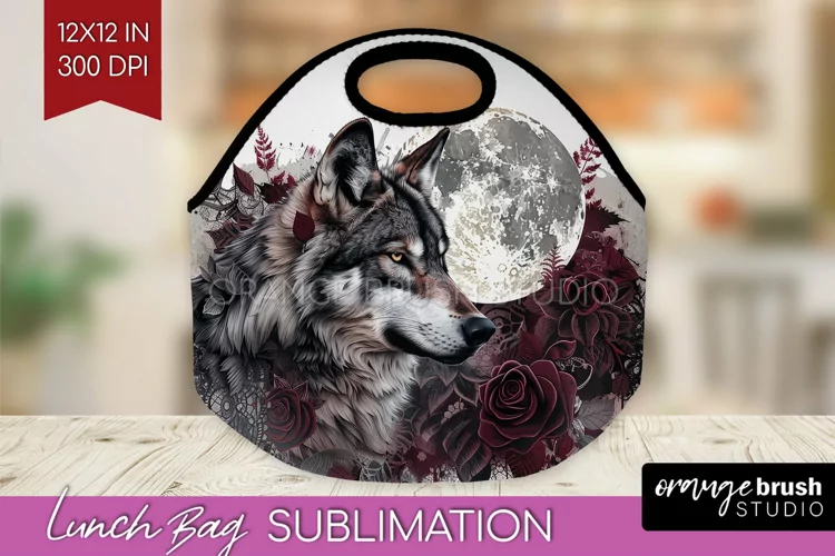 Dark Gothic Lunch Bag - Victorian Gothic Lunch Bug PNG