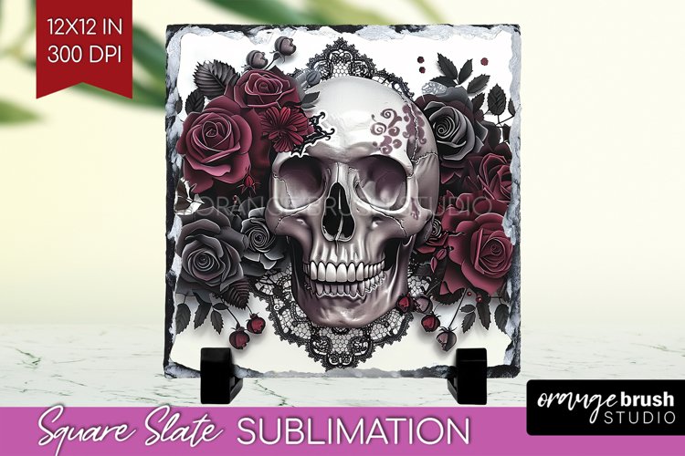 Dark Gothic Slate PNG - Victorian Gothic Square Slate example image 1