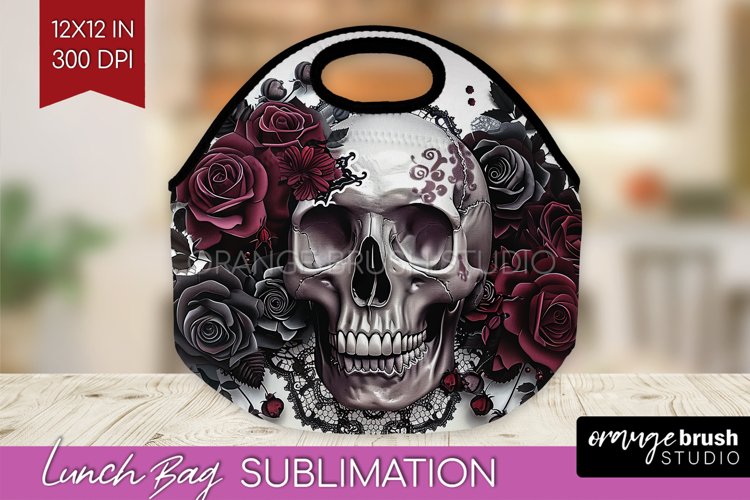 Dark Gothic Lunch Bag - Victorian Gothic Lunch Bug PNG