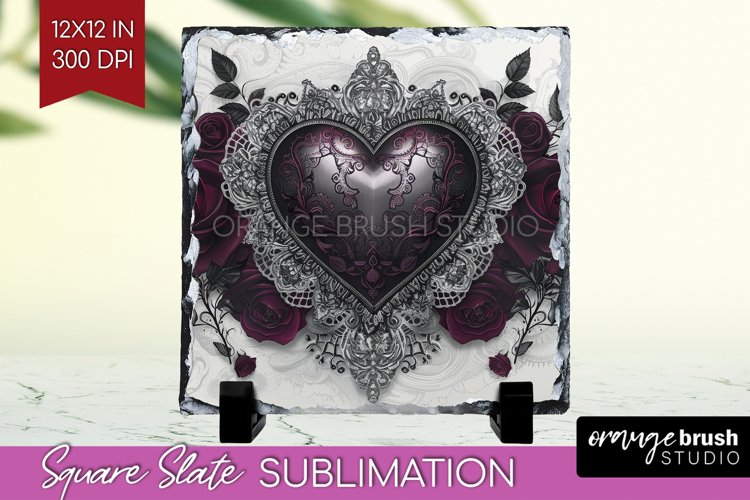 Dark Gothic Slate PNG - Victorian Gothic Square Slate example image 1