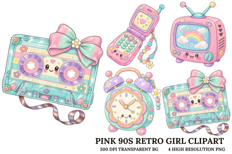 Pastel Winter Hot Cocoa Kawaii Christmas Clipart PNG