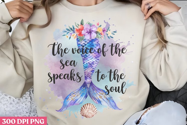 The voice of the sea speaks to the soul PNG ,Mermaid Sublima