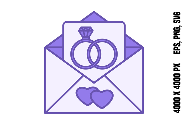Colored Alert Wedding Icon