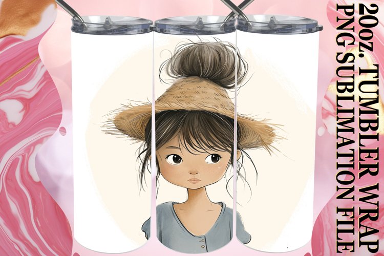 Watercolor Wonderland: Child Tumbler Sublimation example image 1