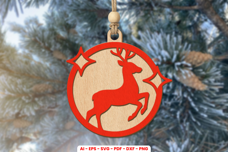 Christmas Ornament Laser Cut SVG