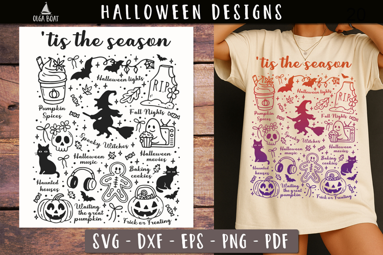 Tis the Season SVG PNG design Halloween shirt
