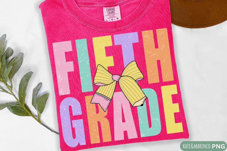 Fifth Grade PNG | Back To School PNG | 5th Grade Teacher